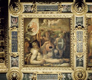 Allegoria della città di Volterra dal soffitto del Salone dei Cinquecento, 1565 da Giorgio Vasari